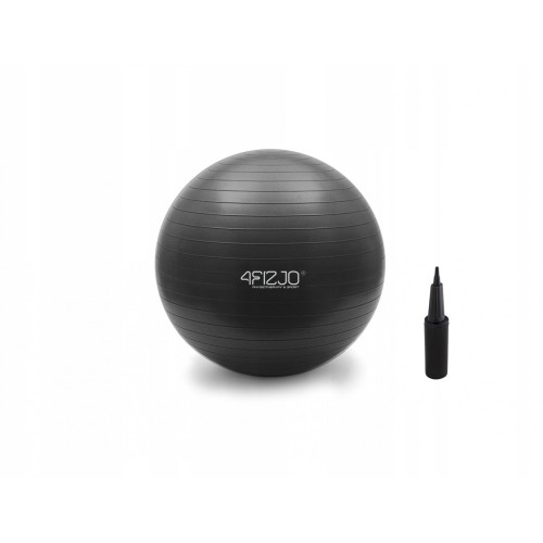 Фитбол  4FIZJO 85 cm Anti-Burst 4FJ0028 Black - фото №4